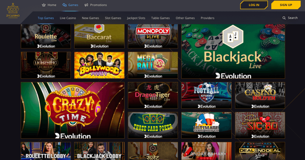 21 Casino Games