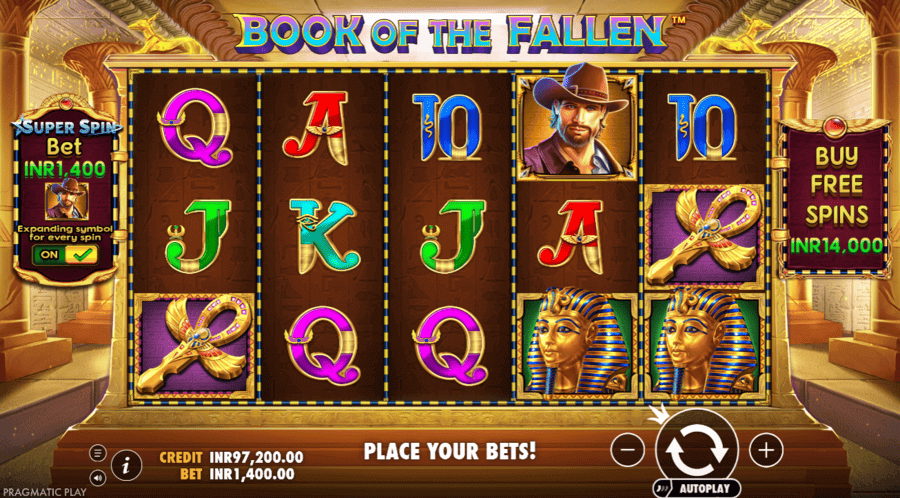 Book of the Fallen super spin bet