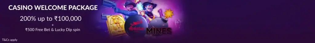 casino welcome bonus at Puntit