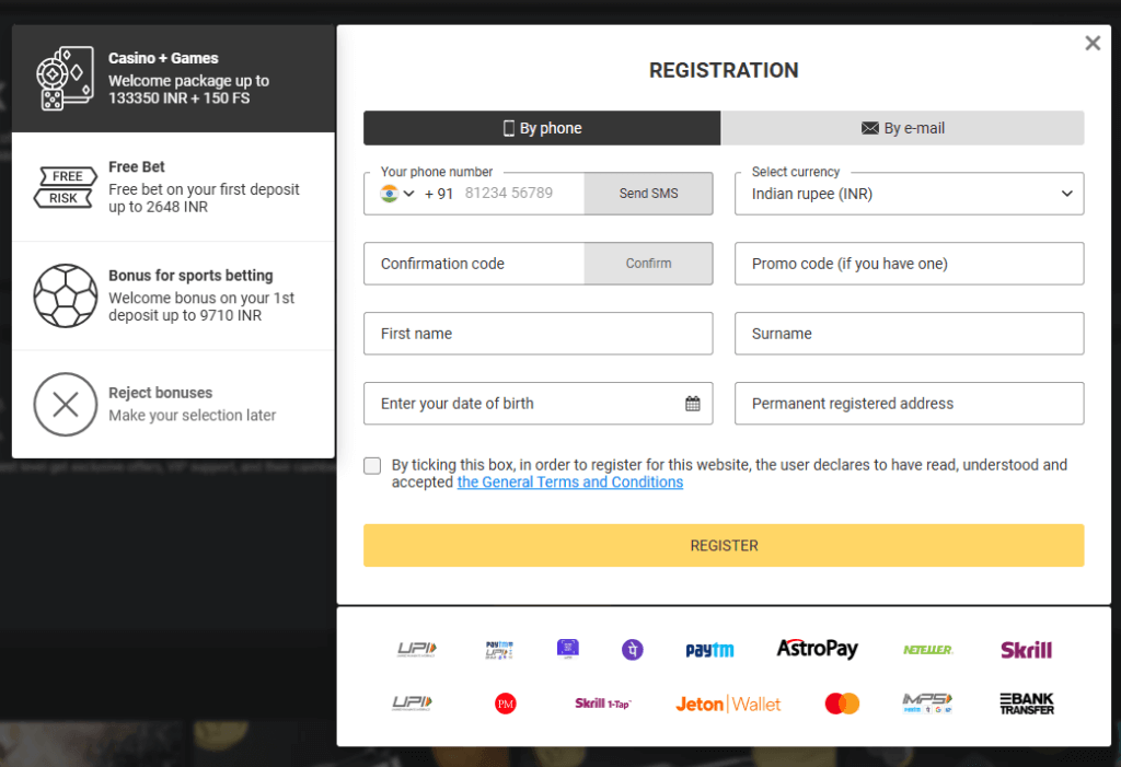 Betandyou कैसीनो में साइन अप कैसे करें