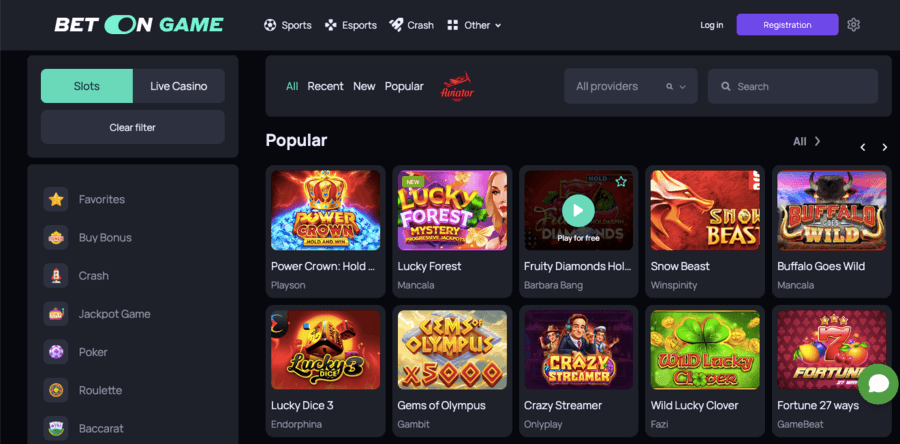 slots betongame india