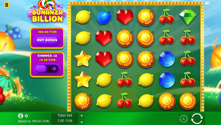 Bonanza Billion cascading reels