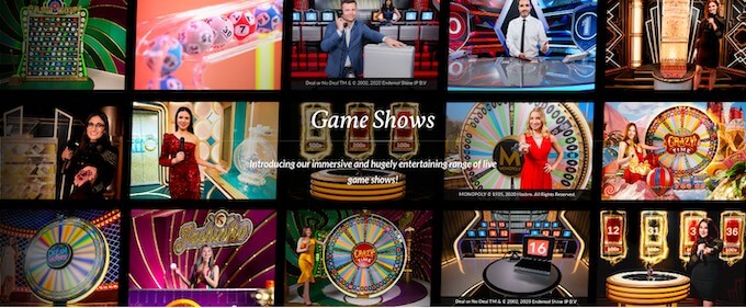 Game Shows Evolution Gaming Game Shows