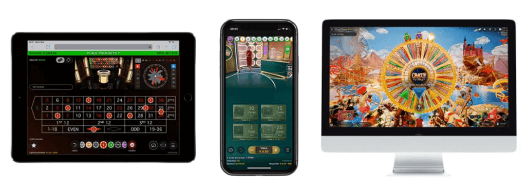 play live casino on mobile