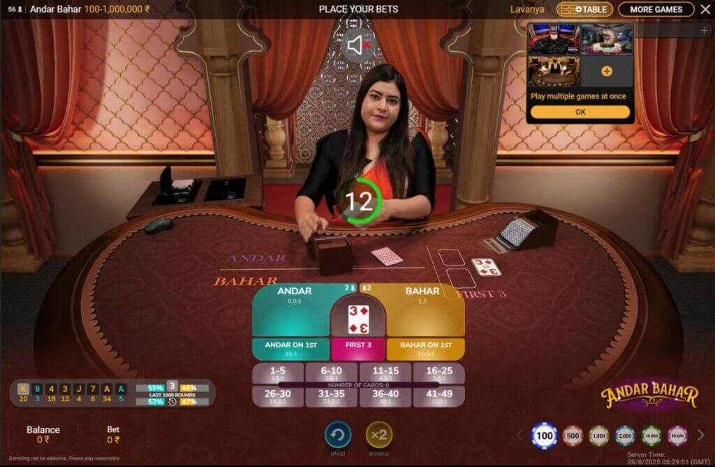 live casino andar bahar game