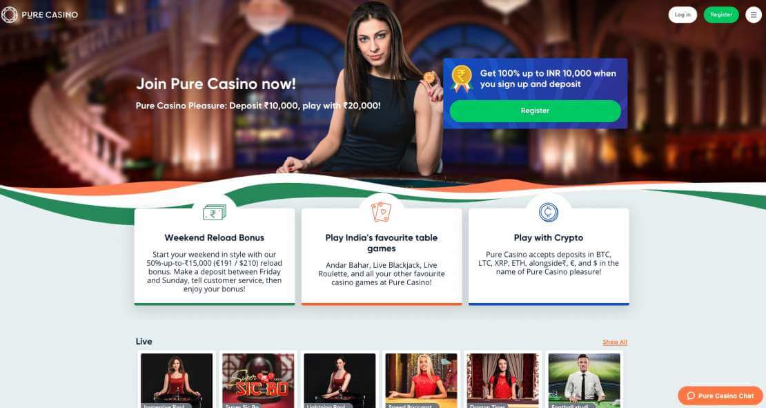 `Visit Pure casino Play at Pure Casino