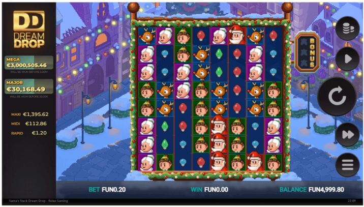 Santa's Stacks Dream Drop - - Christmas Casino Promotions India Casinos