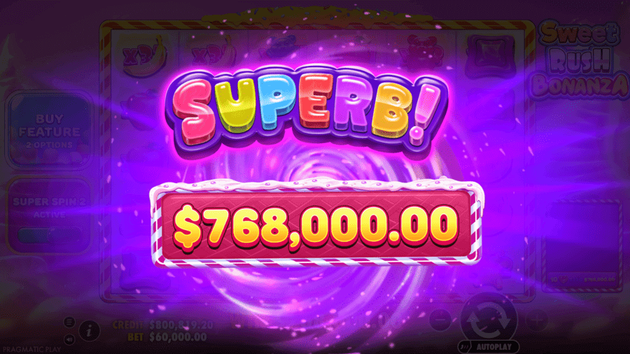 Graphics of Sweet Rush Bonanza