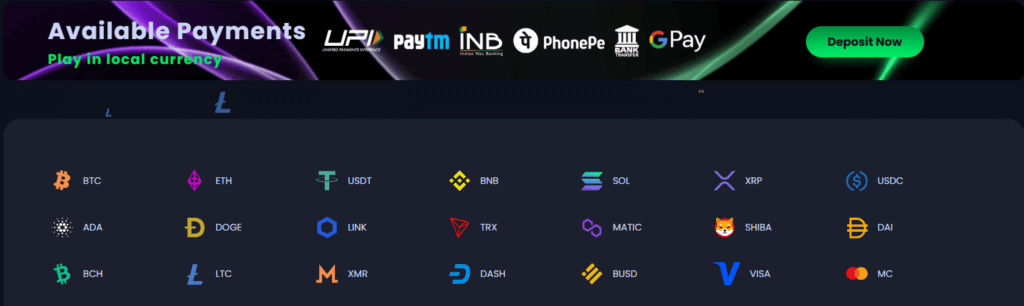 Payment Methods Available At Jackbit Casino