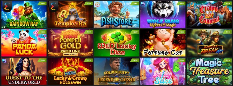 WinWin casino slots section